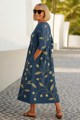 Elarisse - Botanical Charm Midi Dress