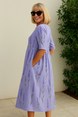 Elarisse - Botanical Charm Midi Dress