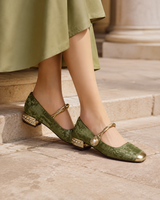 Marcella-Embellished Mary Jane Heels