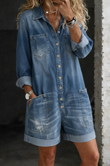Marlowe - Casual Denim Utility Romper