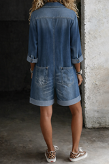Marlowe - Casual Denim Utility Romper