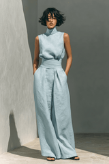 Aria - High-Neck Wide-Leg Set