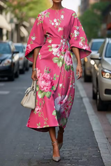 Florienne – Vibrant Bloom Midi Dress
