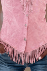 Rosalyn - Western Fringe Statement Shirt