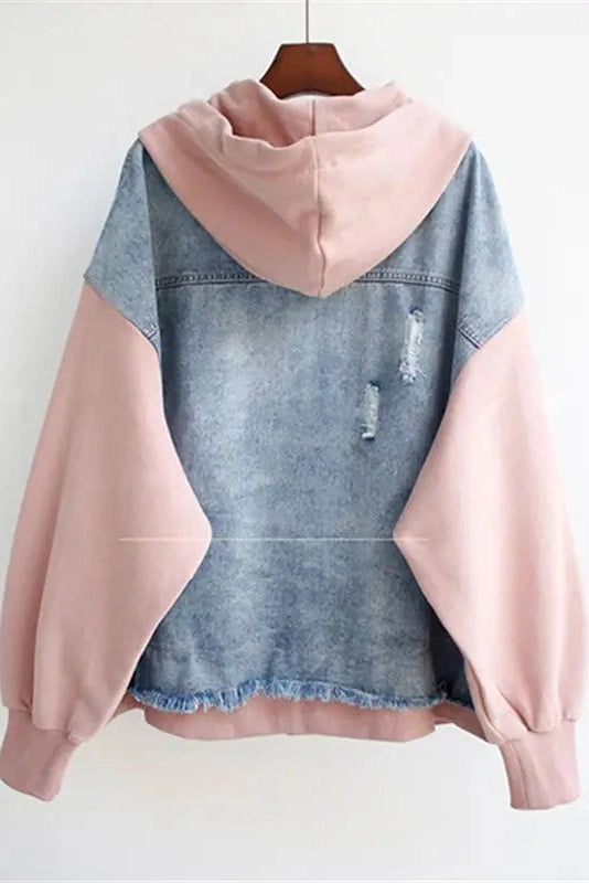 Dual-Tone Denim Jacket