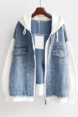 Dual-Tone Denim Jacket