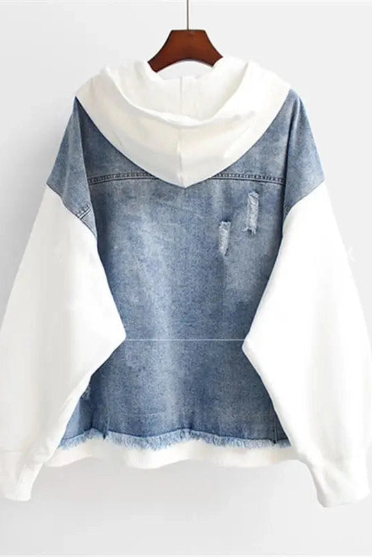 Dual-Tone Denim Jacket