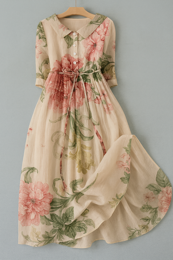 Mary - Waist Tie Dress