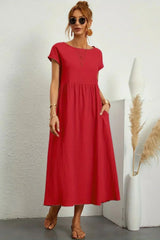 Serenna - Relaxed Pocket Maxi Dress