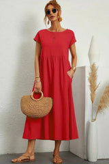 Serenna - Relaxed Pocket Maxi Dress