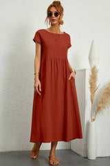 Serenna - Relaxed Pocket Maxi Dress