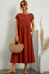 Serenna - Relaxed Pocket Maxi Dress