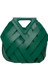 Liora – Woven Leather Statement Bag