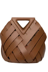 Liora – Woven Leather Statement Bag
