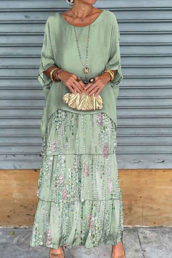 Nora Layered Dress - Light Green