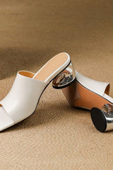 Elarisse - Sculpted Heel Mules