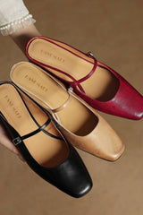 Roselisse - Leather Mule Pumps
