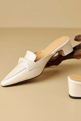 Cavelle - Leather Mule Pumps