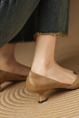 Elarisse - Luxe Leather Pumps