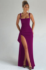 Aria – Elegant High-Slit Evening Dress