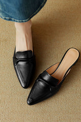 Cavelle - Leather Mule Pumps