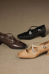 Velmira - Vintage Strap Heels
