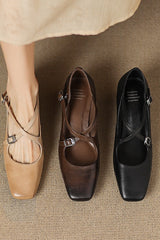 Velmira - Vintage Strap Heels