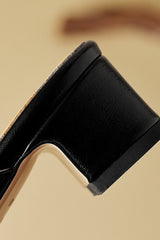 Cavelle - Leather Mule Pumps
