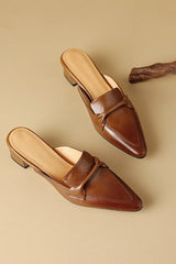Cavelle - Leather Mule Pumps