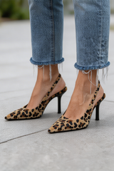 Savanna – Leopard Slingback Heels