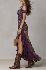 Virella - Boho Wildflower Maxi Dress