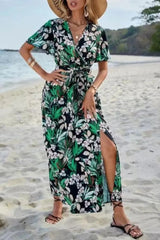Tropelle – Tropical Wrap Maxi Dress