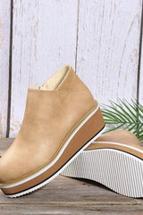 Bronvera - Sleek Wedge Ankle Boots