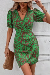 Virella – Bold Wrap Mini Dress