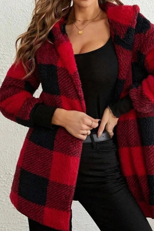 Mia - Checked Hoodie