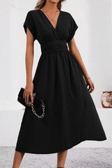 Elowen – Timeless Waist-Tie Midi Dress