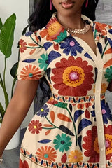 Marigolda – Boho Bloom Shirt Dress