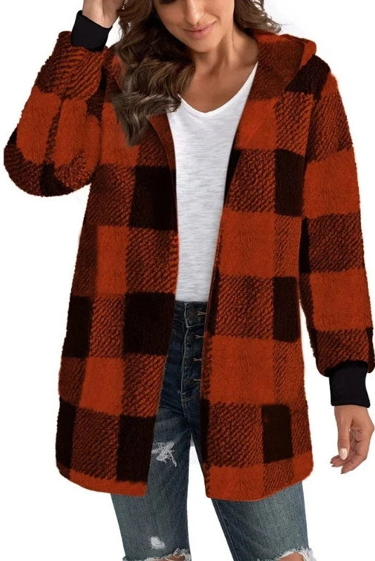 Mia - Checked Hoodie