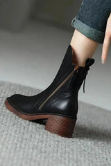 Streamlined Ankle - Leather Boots
