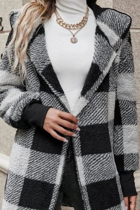 Mia - Checked Hoodie