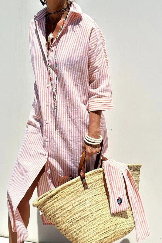 Rose Bay Stripe Shirt Dress