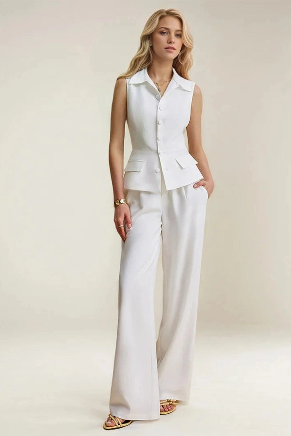 The Capri – White Luxe Suit