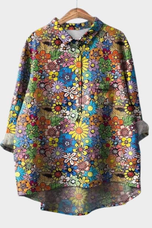 Sia - Vintage Floral Blouse
