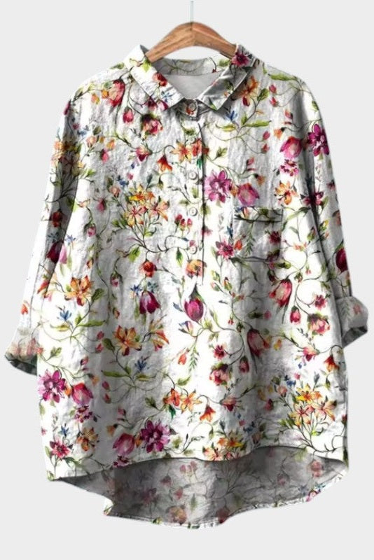 Sia - Vintage Floral Blouse