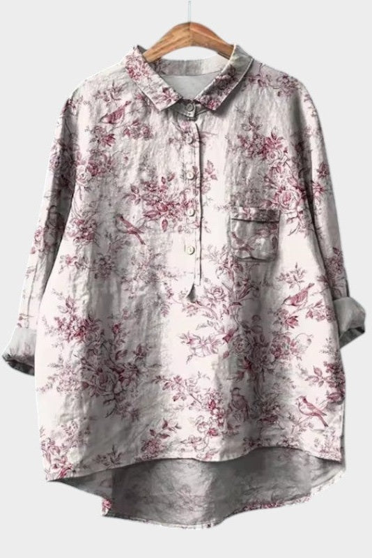 Sia - Vintage Floral Blouse