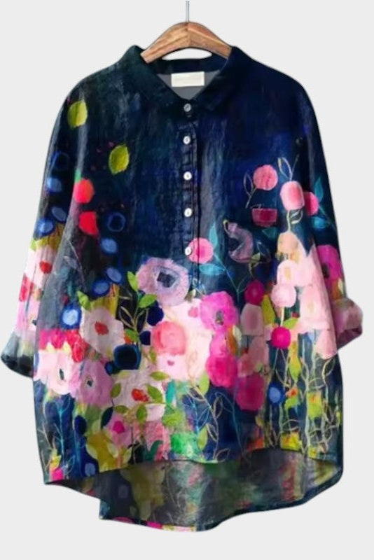 Sia - Vintage Floral Blouse
