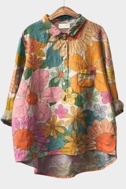 Sia - Vintage Floral Blouse