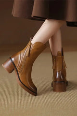 Streamlined Ankle - Leather Boots