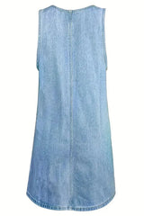 Marlowe - Casual Denim Pocket Dress