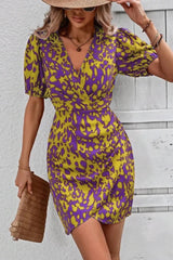 Virella – Bold Wrap Mini Dress